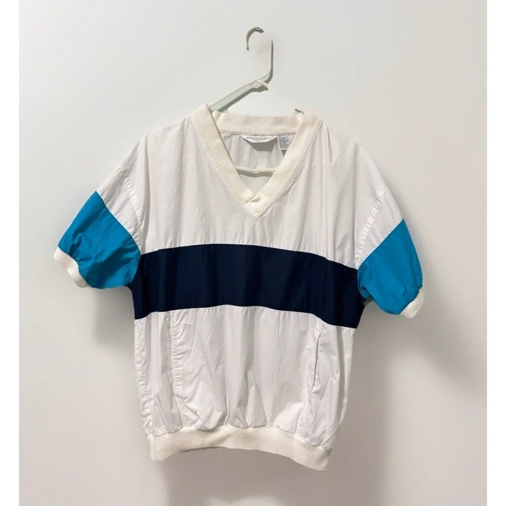 Vintage 80s Christian Dior Monsieur Polo Shirt Men’s L Chevron V Banded Waist - Picture 5 of 5